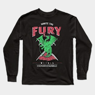 Dragon-Ignite The Fury Within Long Sleeve T-Shirt